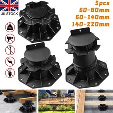 5PCS Decking Pedestal Adjustable Height Deck Raising Support Base for Wood WPC