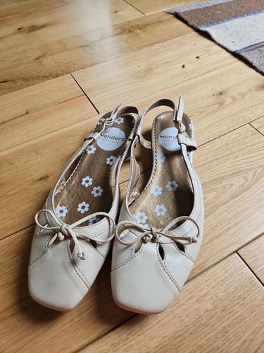 Wonders beige cream leather - beige,