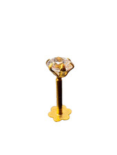 18ct gold nose stud with screw back 0.9cm