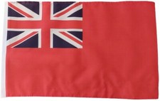 Red Naval Ensign Flag 18" x 12" Treehouse Courtesy Caravan Sleeved Flags