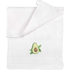 Avocado with leaves flannel - 'avocado,