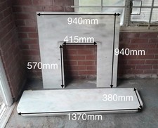 Marble Fire Place and Wooden Mantle Pice for Fireplace