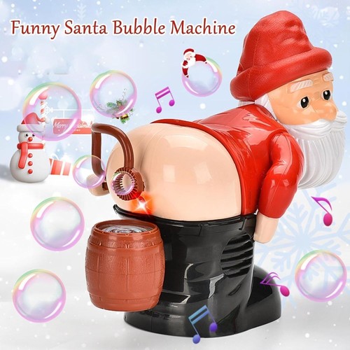 Farting santa bubble machine - farting,