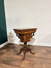 Late victorian walnut trumpet - walnut,