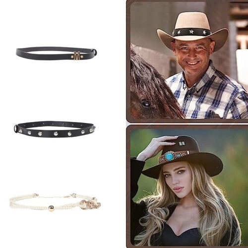 Braided hat bands - braided, men