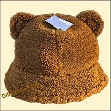 Sherpa Brown Teddy Bear Bucket