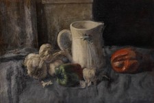 George Weissbort (1928-2013) - 20th Century Oil, Still Life with Garlic