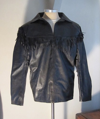 Black leather shirt mens - black,