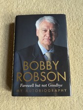 BOBBY ROBSON SIGNED Farewell
