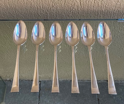 Set six art deco - of, silver