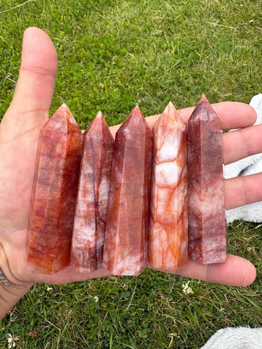 Fire quartz tower hematoid - fire,