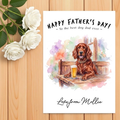Irish red setter - irish,