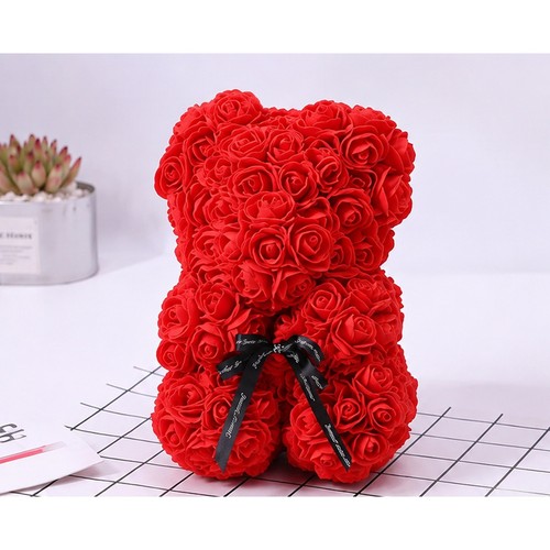 25cm artificial teddy rose - artificial,