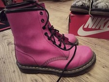 Dr Martens Hot Pink Patent Leather Boots  Womens UK 5