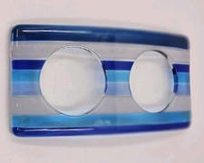 Artisan Double Arc Glass Soap Holder by Jo Downs.