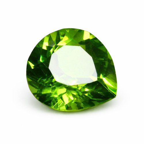 Natural peridot green - natural, 9.50