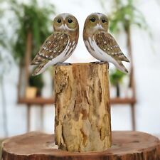 Hand Carved Wooden PAIR OF