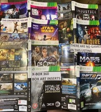 X-BOX 360 - Box Sleeves/Slipcases/Cheat Books - NO GAME-FREE POST UK