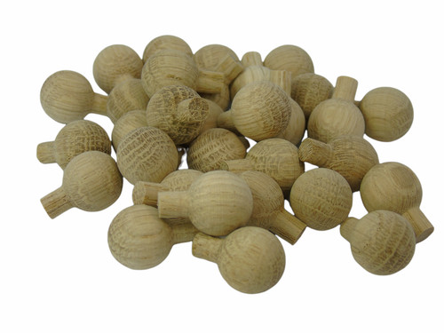 Oak wooden mini knobs shaker - wooden,