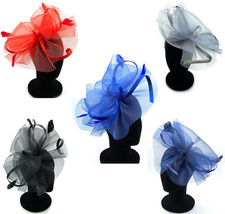 Large Feather Fascinator Hat Aliceband / Clip Ladies Day Weddings Races Ascot
