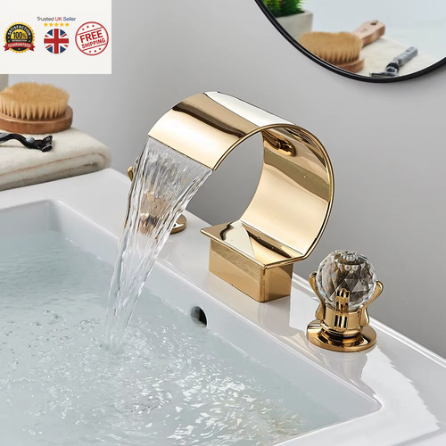 Bathroom basin crystal faucet - basin,