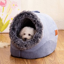 Pet Dog Cat Bed Round Plush