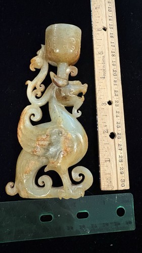 Antique nephrite jade brown - nephrite,