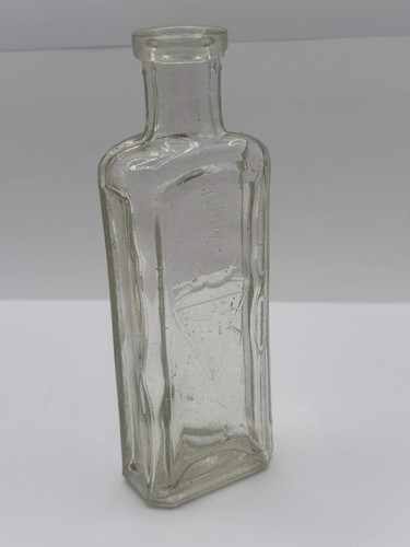 Old clear glass advertising