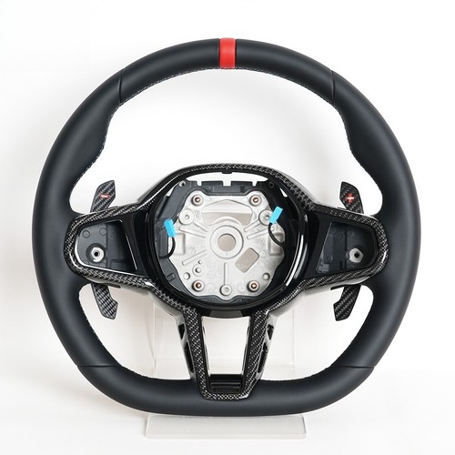 Leather steering wheel - leather,