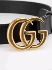 Women Gucci Belt Black Size 90 Width Small