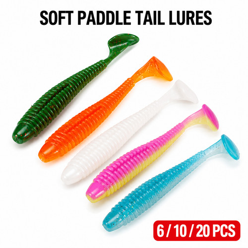 Soft plastic fishing lures - plastic,