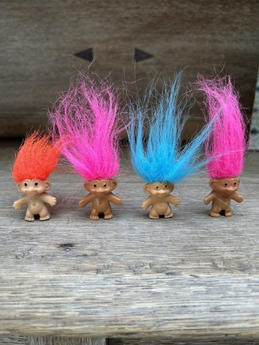 Vintage troll dolls 2 - dolls, 1/2"
