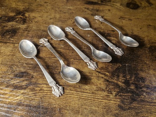 Aset six silver tea - six, spoons
