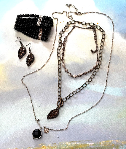 Bronze necklaces bracelet - bronze, necklaces,