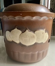 Scheurich Large Onion Keeper Crock Pot MCM West Germany Vintage 1970s Design 460