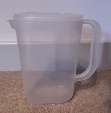 Whitefurze Fridge Jug 1.5L, Milk Jug, Orange Juice Jug, Water Jug - With Lid