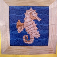 Sea horse Tapestry long stitch