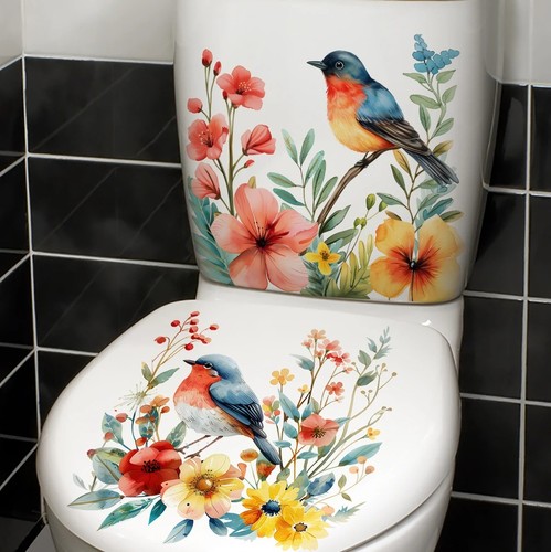 2pcs diy bathroom bird - bathroom, &