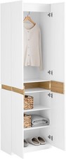 Slim White Wardrobe with