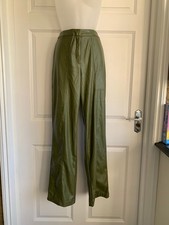 Khaki PVC Vinyl Trousers size
