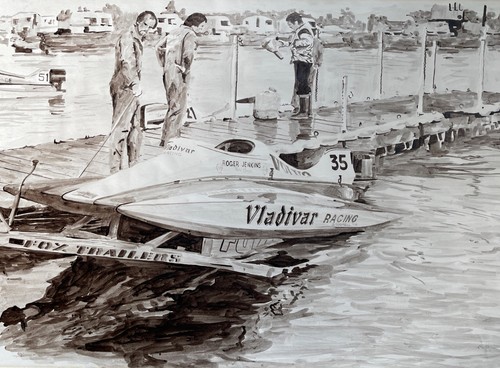 Vintage watercolour painting - vintage,