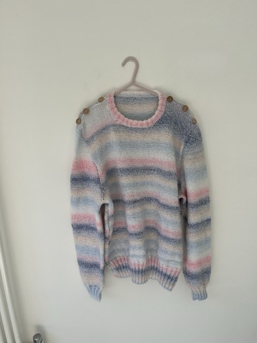 Handknitted pastel stripe - handknitted,