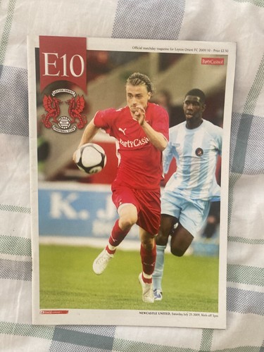Leyton orient programme v - leyton, fc