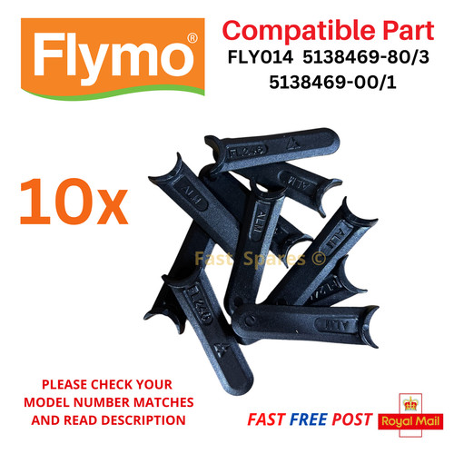 Flymo plastic blades - ,