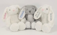 Personalised bunny soft toy teddy | Embriodered with Name or Message