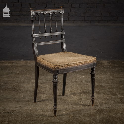 Elegant 18th ebonised dining - 18th,