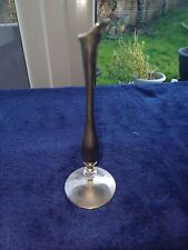 vintage fluted silver plated gem single rose vase