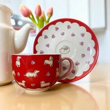 Dachshund Teacup And Saucer
