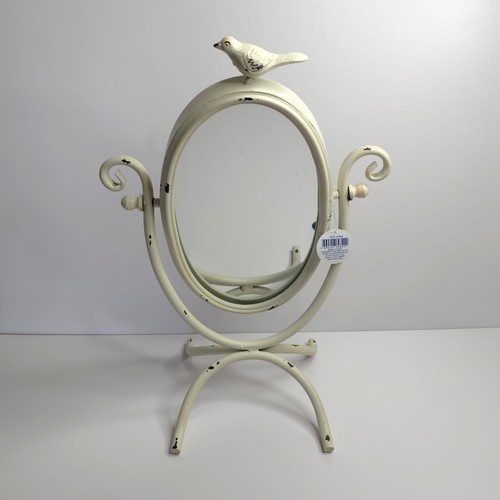 Vintage metal vanity mirror - metal,