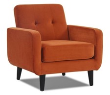 Velvet Sofas: Compact Accent Chairs - 7 Colours - FREE, QUICK & EASY DELIVERY